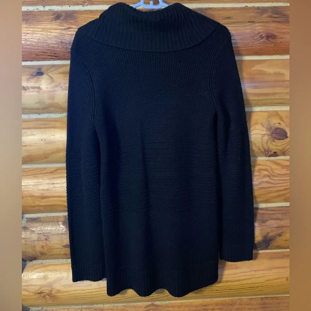 Calvin Klein Cowlneck Black Tunic Sweater Size Medium - Picture 6 of 11